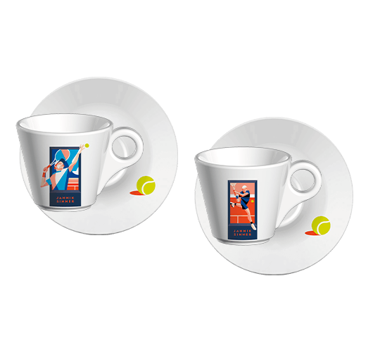 Set tazzine espresso limited edition Jannik Sinner